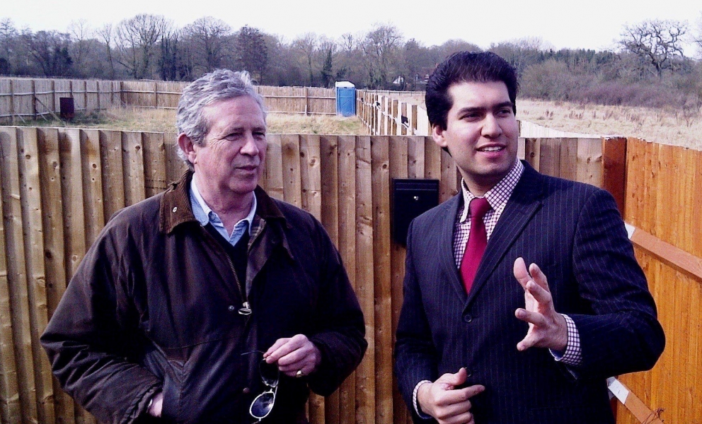 Cllr Rhydian Vaughan and Ranil Jayawardena MP striving to enforce the law.