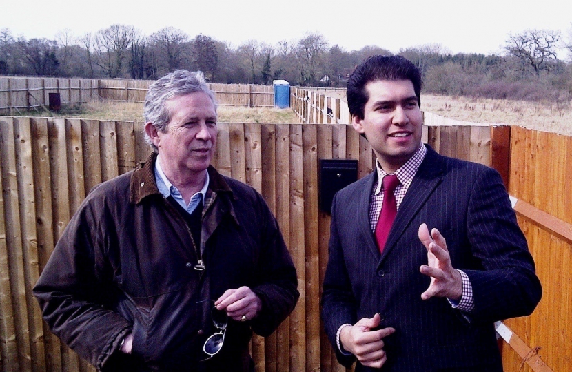 Cllr Rhydian Vaughan and Ranil Jayawardena MP striving to enforce the law.