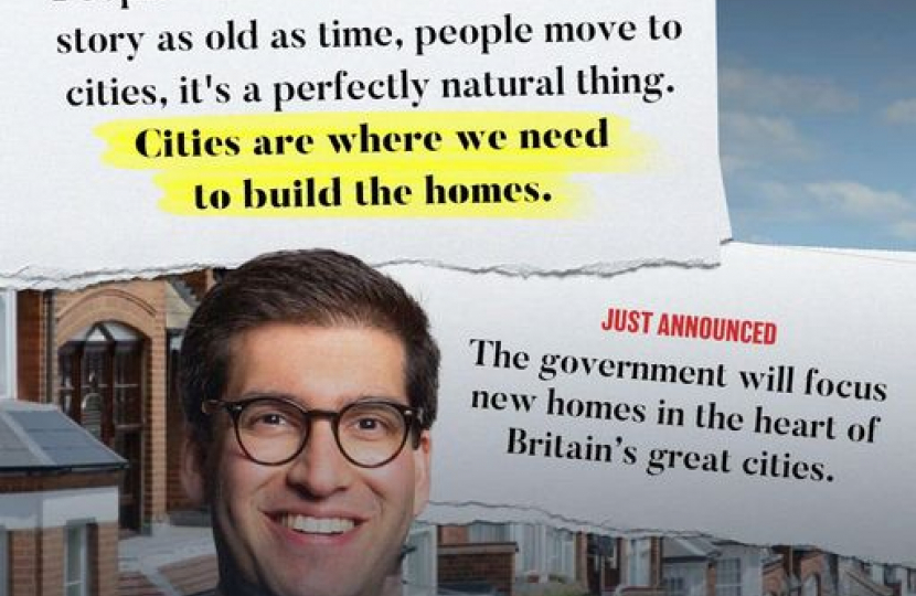 Government is building new homes in cities