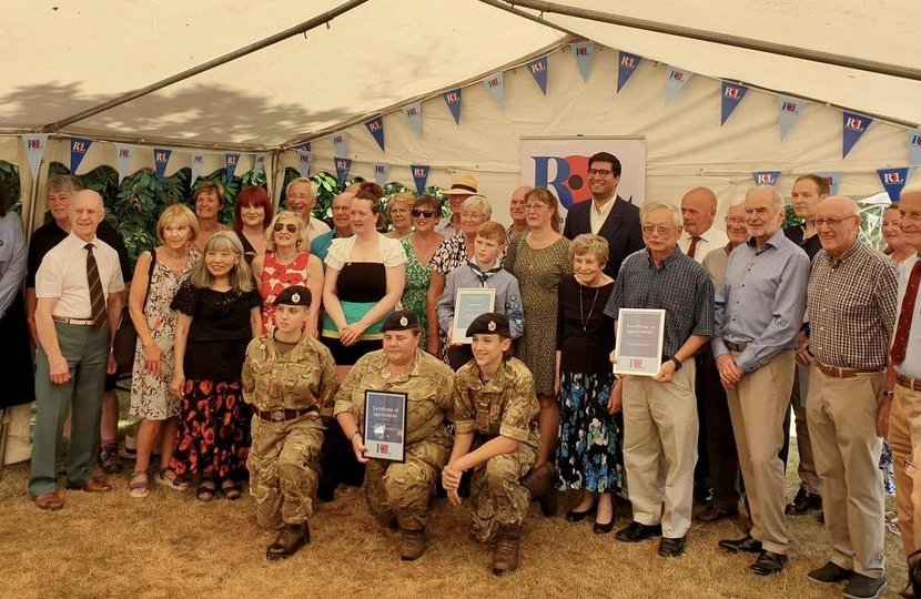 Group photo with the Royal British Legion