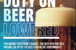 Beer duty advert