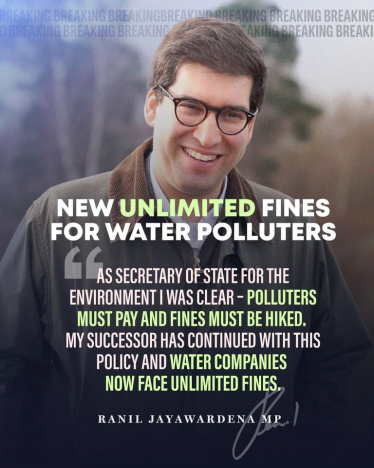 Water pollution fines increased